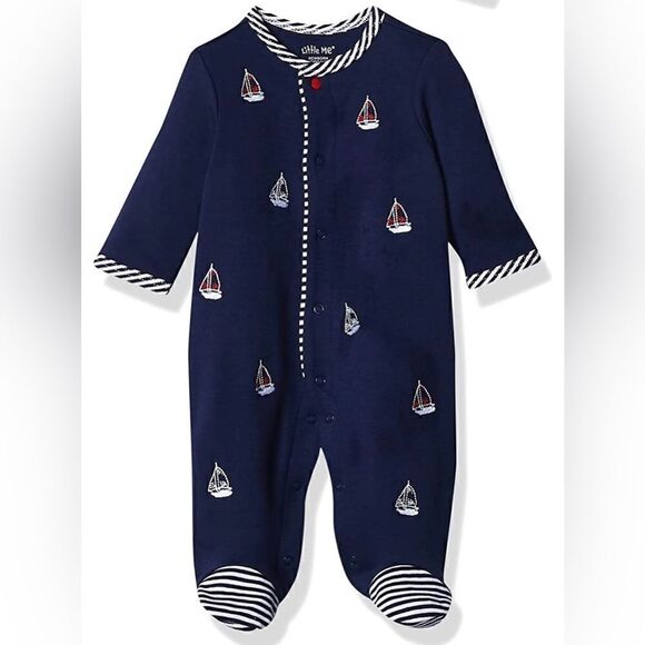 NWOT Little Me Footie Jumpsuit Romper Pajamas Onesie 3 Months - Picture 1 of 5